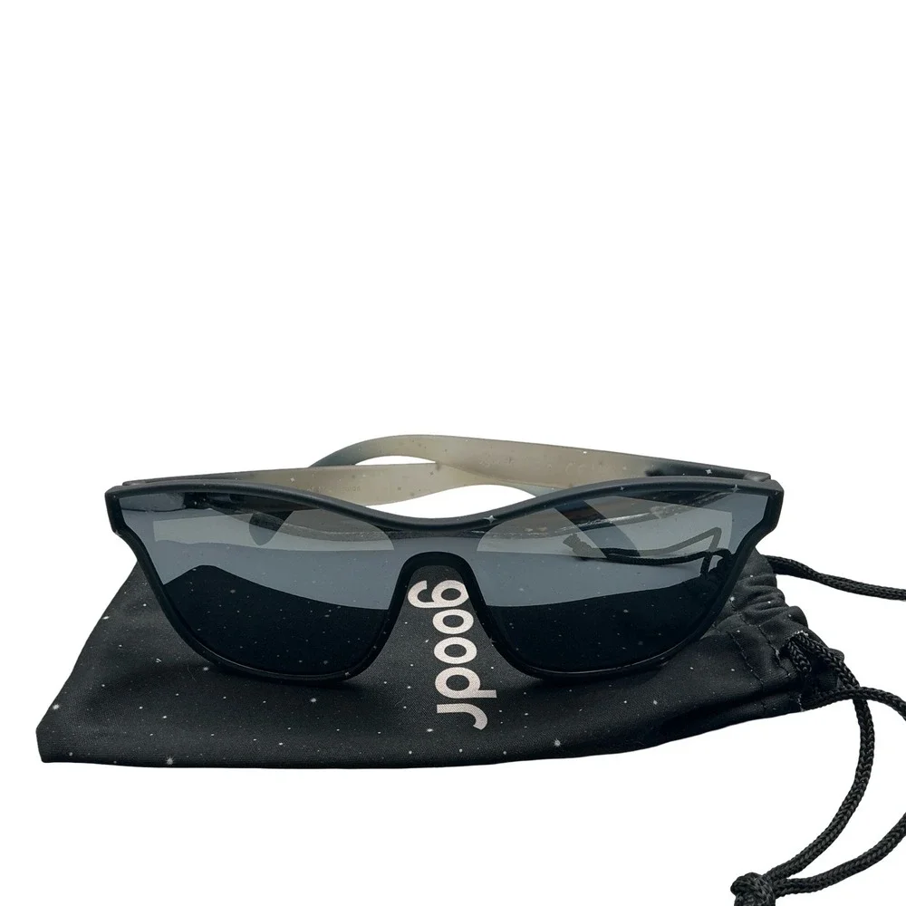 Goodr Bad Case of Meteoroids Black Star Print Polarized Sunglasses G00127-LFG